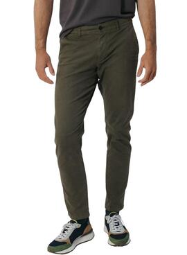 Pantalón El Pulpo chino Peach verde para hombre