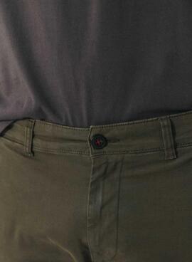 Pantalón El Pulpo chino Peach verde para hombre