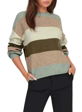 Jersey Only Atia rayas multicolor para mujer