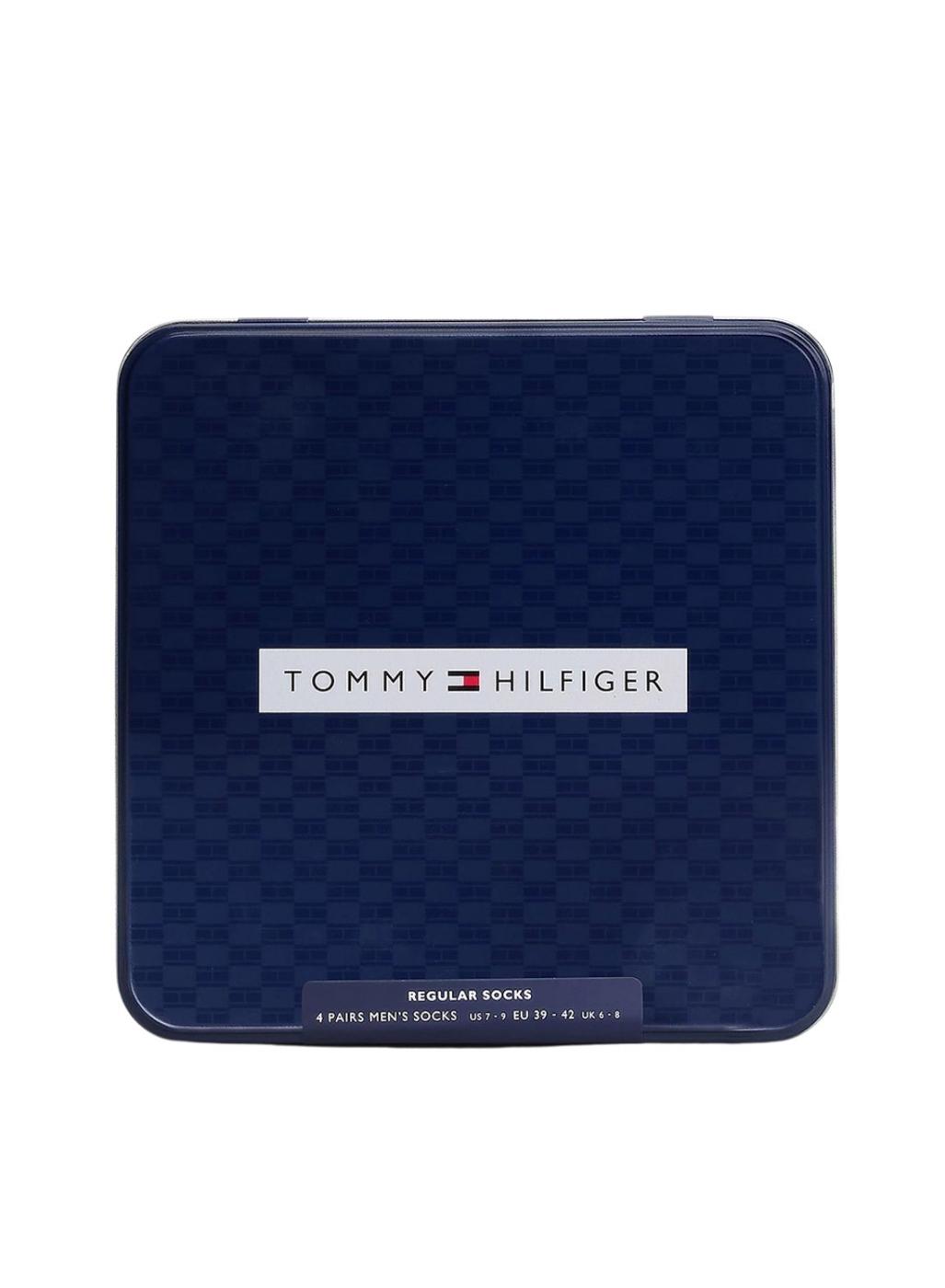 Pack 4 pares de calcetines Tommy Hilfiger Giftbox marino para hombre