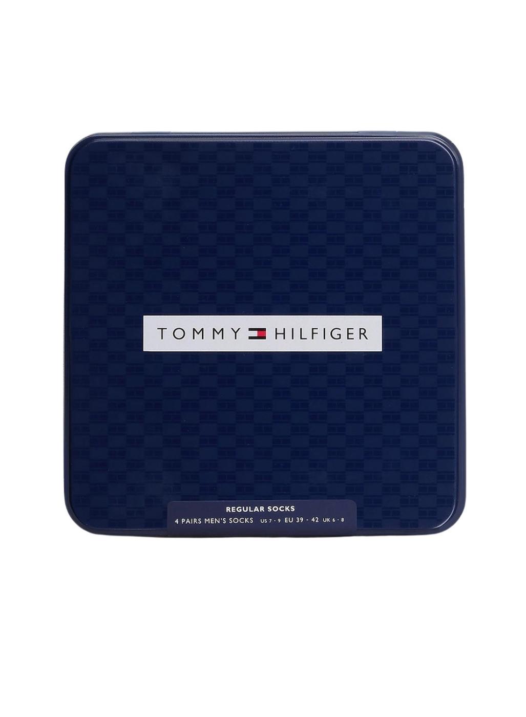 Pack 4 pares de calcetines Tommy Hilfiger Giftbox negro para hombre