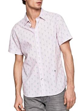 Camisa Pepe Jeans Trace Rosa Hombre
