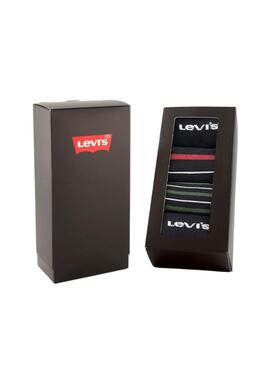 Pack 4 pares de calcetines Levis Giftbox negro para hombre
