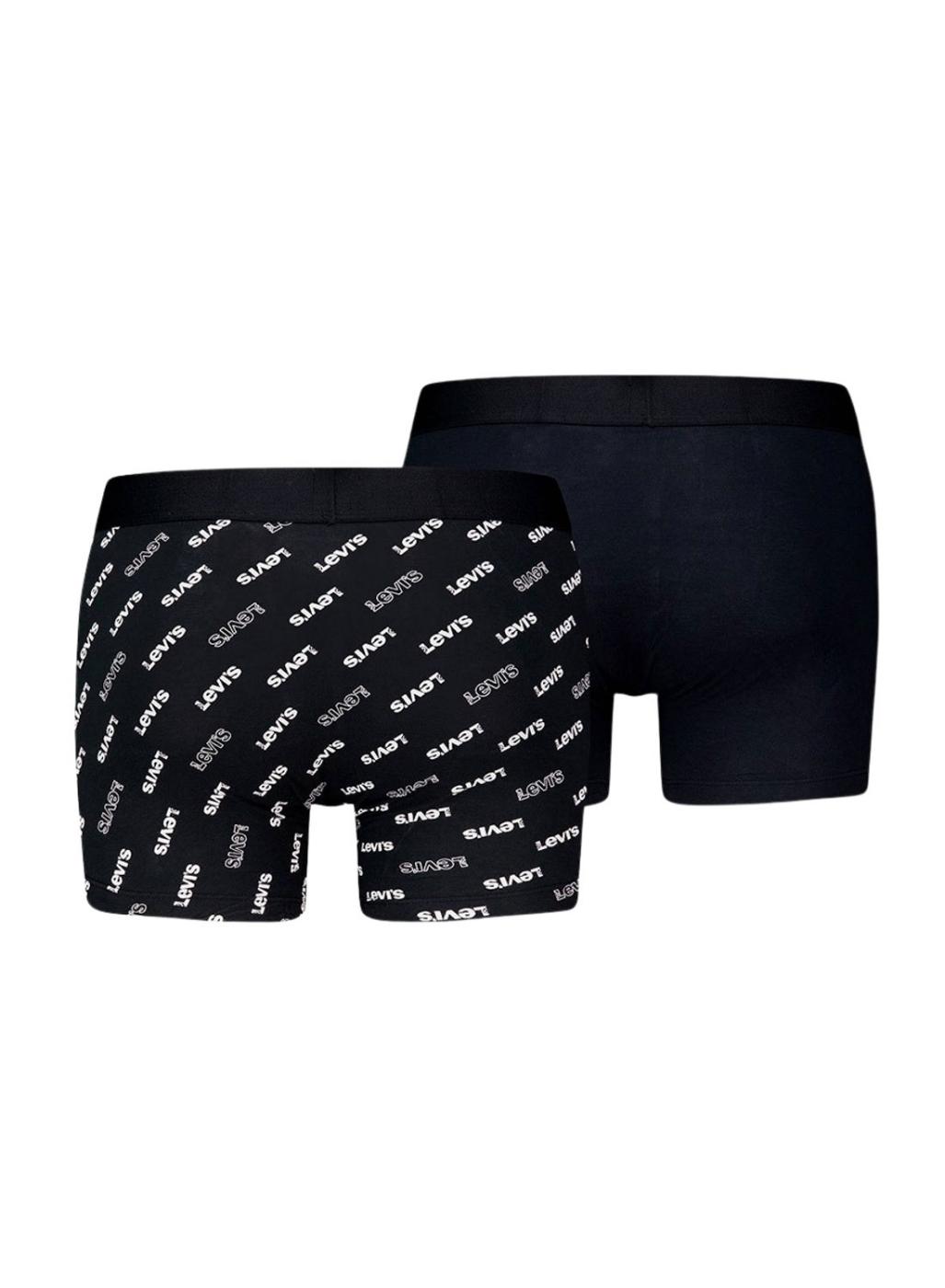Pack 2 boxers Levis Logo negro para hombre
