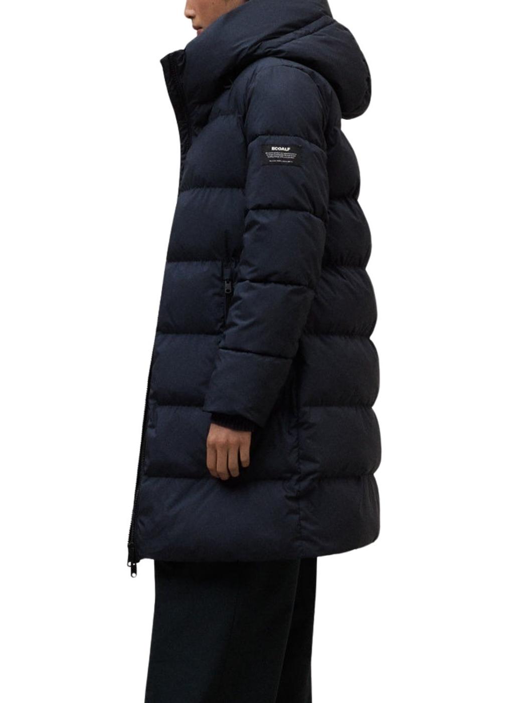 Abrigo Ecoalf acolchado Manlie marino para mujer