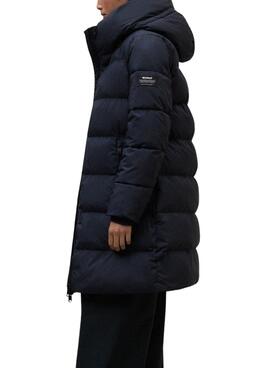 Abrigo Ecoalf acolchado Manlie marino para mujer