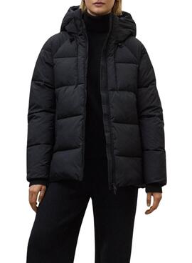 Cazadora acolchada Ecoalf Fuji negro para mujer