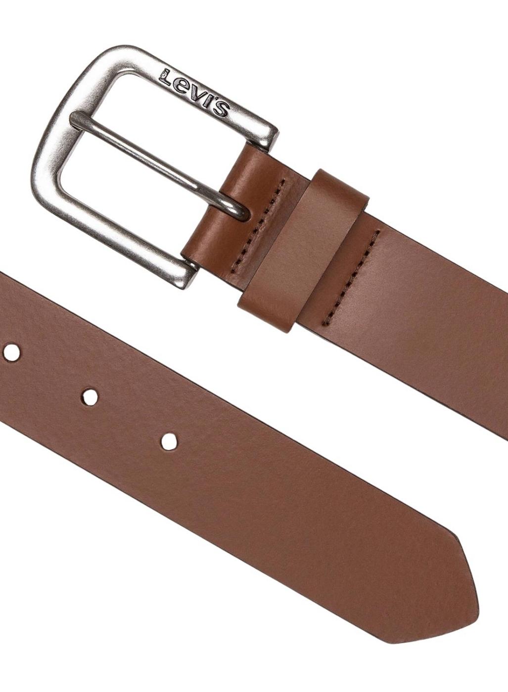 Cinturón Levis hebilla metálica Seine marrón claro para hombre