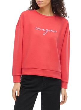 Sudadera Vila Visiffi rojo para mujer