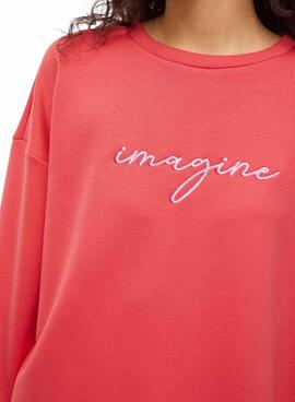 Sudadera Vila Visiffi rojo para mujer