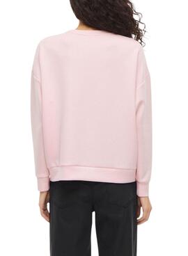 Sudadera Vila Visiffi rosa para mujer