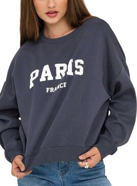 Sudadera Only Onlsweat Life marino para mujer