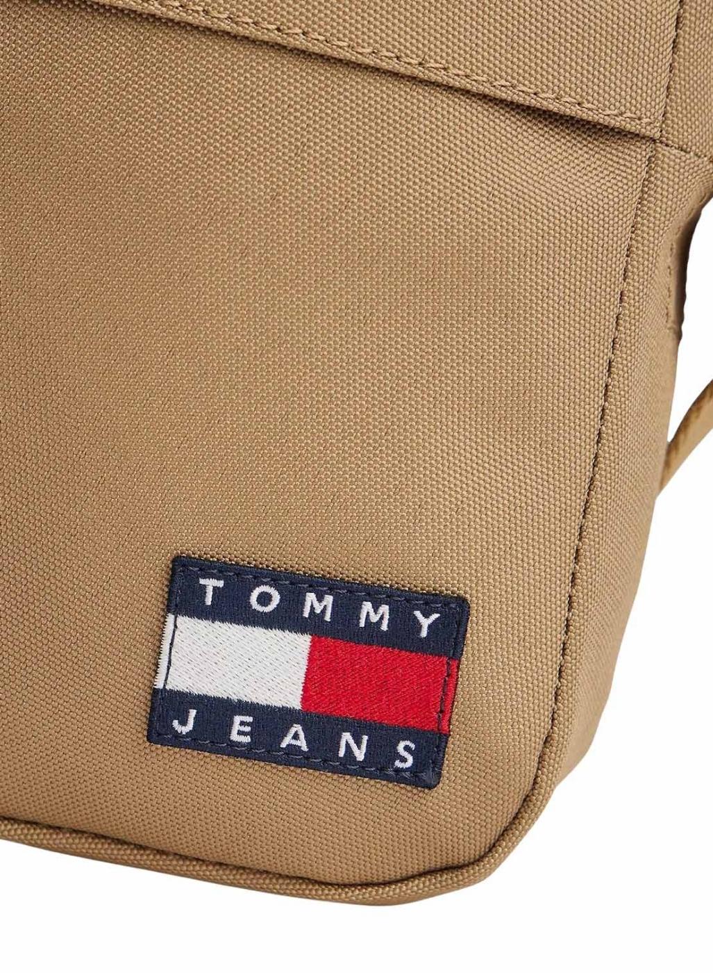 Bolso Tomy Jeans Essential Daily camel para hombre