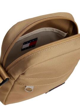 Bolso Tomy Jeans Essential Daily camel para hombre