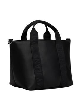 Bolso Tommy Jeans Daily Elevated Mini negro para mujer