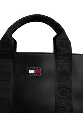Bolso Tommy Jeans Daily Elevated Mini negro para mujer