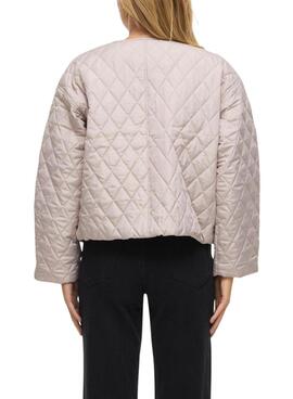 Chaqueta acolchada Vitate beige para mujer