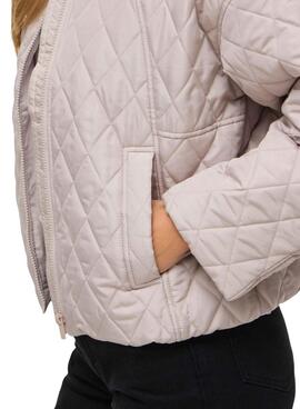Chaqueta acolchada Vitate beige para mujer