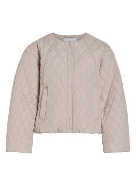 Chaqueta acolchada Vitate beige para mujer