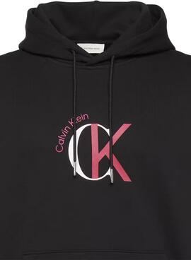 Sudadera Calvin Klein Graphic Hoodie negro para hombre