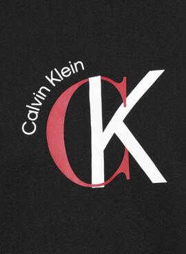 Camiseta Calvin Klein 2Tone negro para hombre
