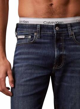 Pantalón vaquero Calvin Klein Irving azul marino para hombre