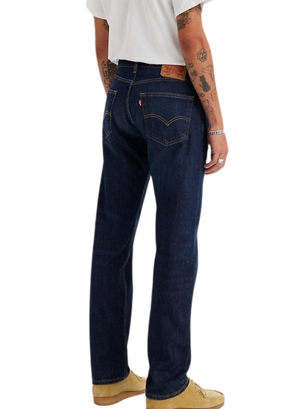 Pantalón vaquero Levis 505 Regular Nail Loop Knot azul marino para hombre