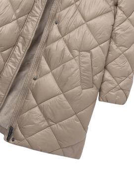 Chaquetón Mayoral Carbón beige para niña

