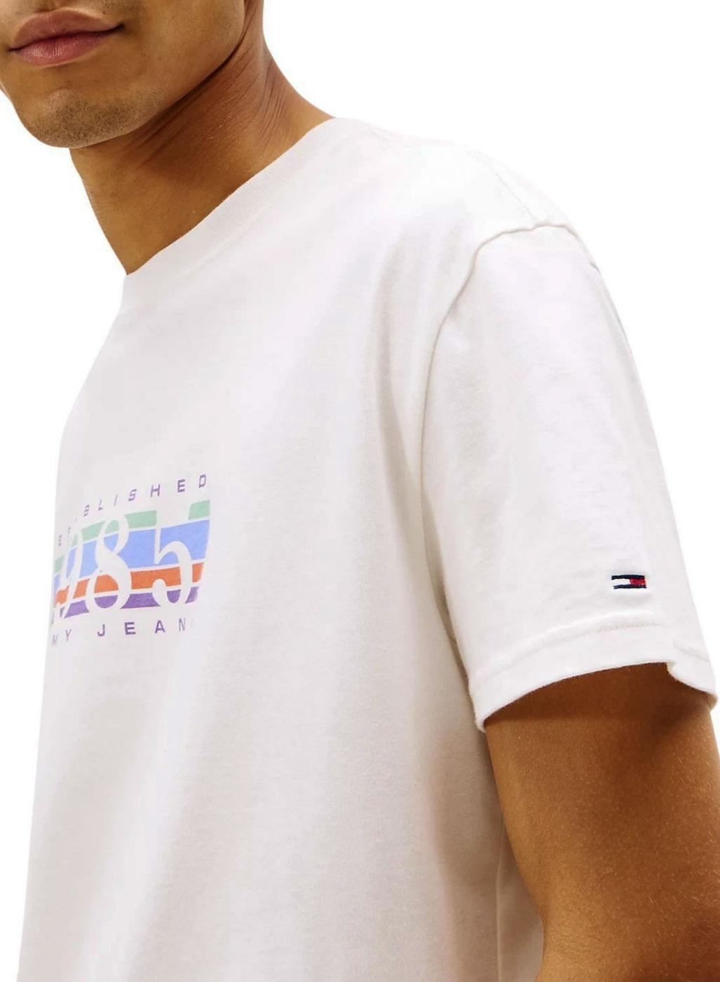 Camiseta Tommy Jeans DNA 1985 blanco para hombre