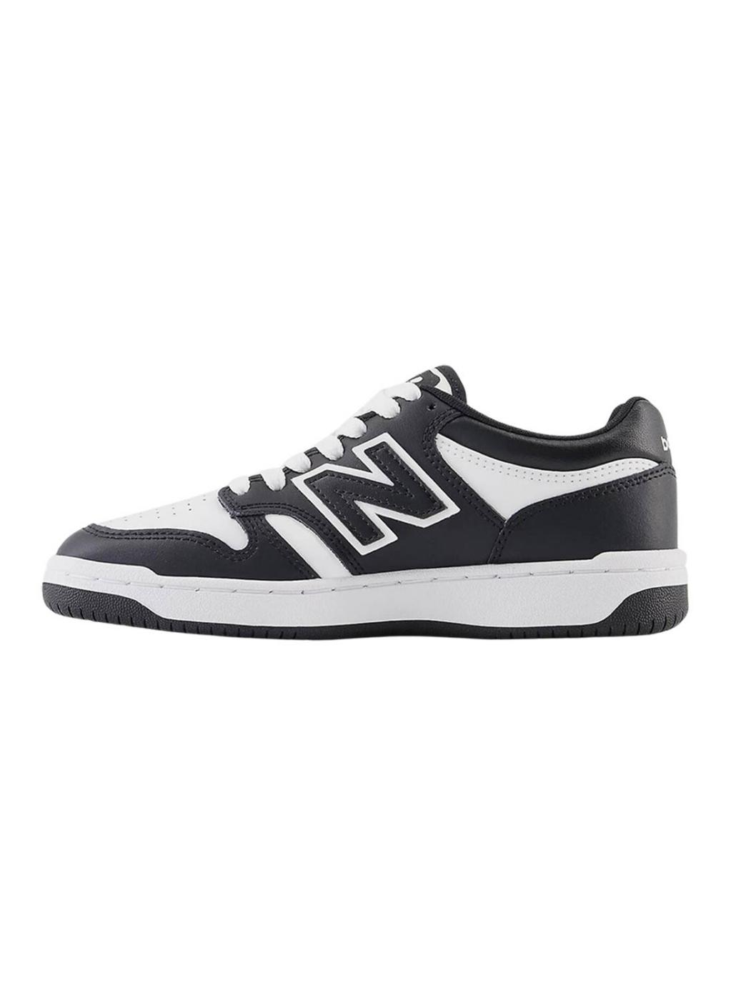 Zapatillas New Balance 480 negro y blanco para niño y niña