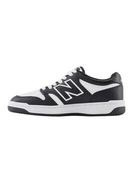 Zapatillas New Balance 480 negro y blanco para niño y niña