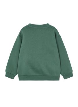 Sudadera Mayoral coche print verde para niño