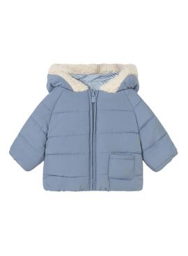 Chaquetón reversible Mayoral Bell azul para bebé