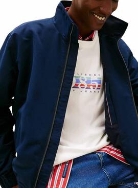 Cazadora Tommy Jeans Bomber azul marino para hombre