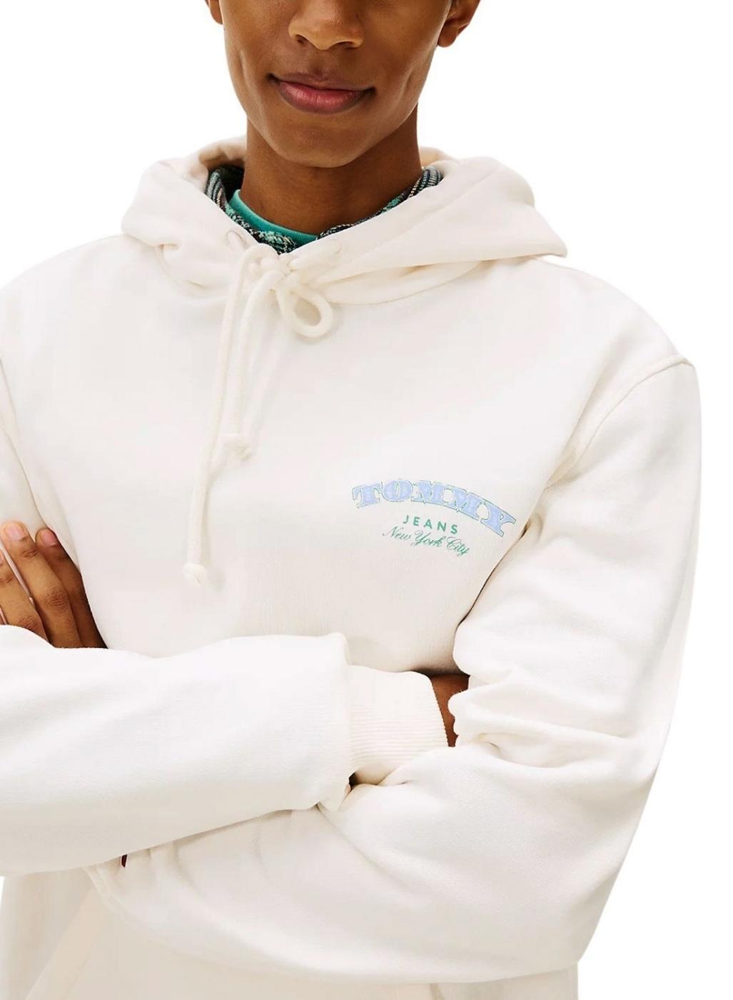 Sudadera Tommy Jeans Dollar beige para hombre