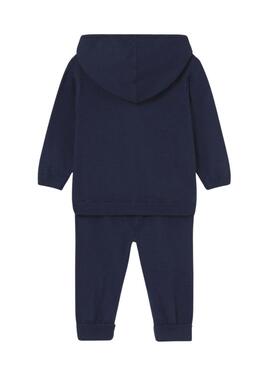 Chándal dos piezas Mayoral tricot azul marino para bebé