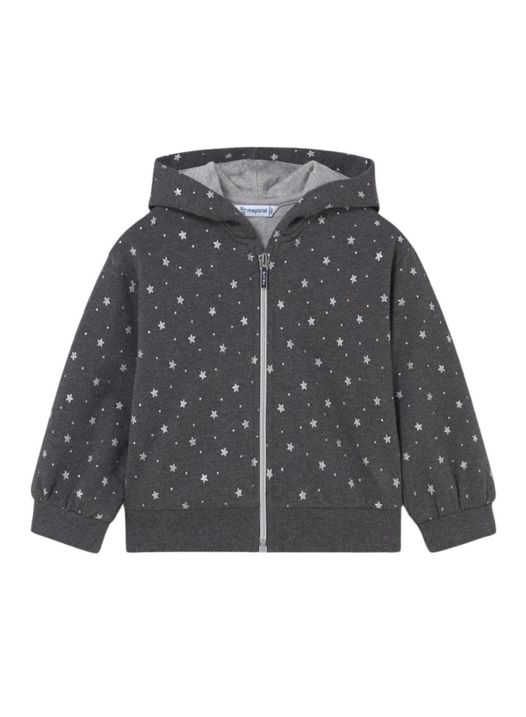 Chándal de tres piezas Mayoral estrellas gris para bebé