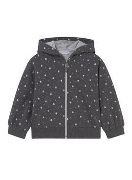 Chándal de tres piezas Mayoral estrellas gris para bebé