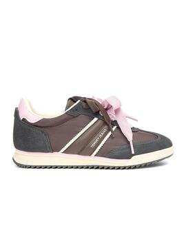 Zapatillas Tommy Jeans Low Profile Runner marrón para mujer