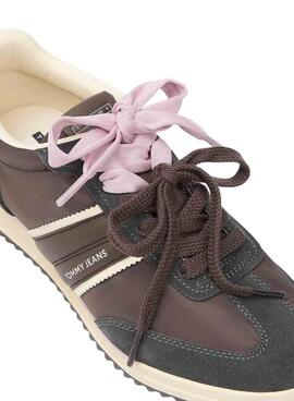 Zapatillas Tommy Jeans Low Profile Runner marrón para mujer