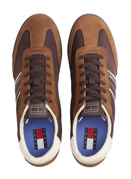 Zapatillas Tommy Jeans Retro Runner marrón para hombre