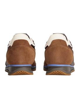 Zapatillas Tommy Jeans Retro Runner marrón para hombre