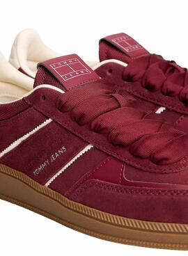 Zapatillas Tommy Jeans The Greenwich granate para mujer