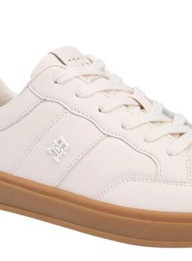 Zapatillas Tommy Hilfiger The Heritage Court beige para mujer