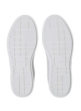 Zapatillas Calvin Klein Jeans Pro Cups blanco y plateado para mujer