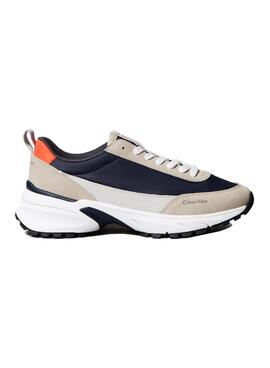 Zapatillas Calvin Klein Jeans Trailblazer marino y gris para hombre