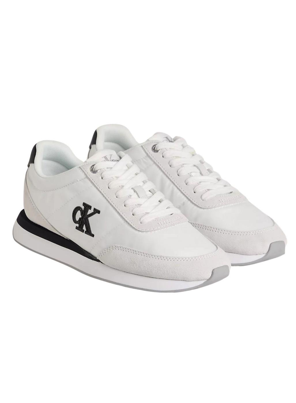 Zapatillas Calvin Klein Jeans Retro Runner blanco para mujer