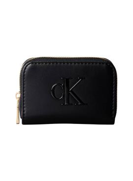 Cartera Calvin Klein Jeans Bold Ck negro para mujer