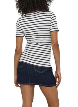 Camiseta Only Heart flamenco rayas para mujer