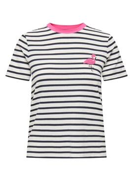 Camiseta Only Heart flamenco rayas para mujer
